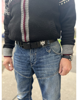 Kožený opasek Gott Mit Uns schw