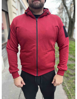 Pánská mikina RS NO CRIME FACE bordó