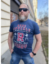 RW Pánské Tričko BARE KNUCKLE navy