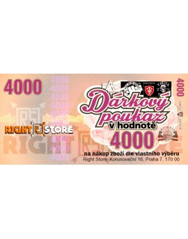 Dárkový poukaz 4.000,- Kč