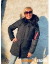 Alpha Industries dámská zimní bunda Polar Jacket all black