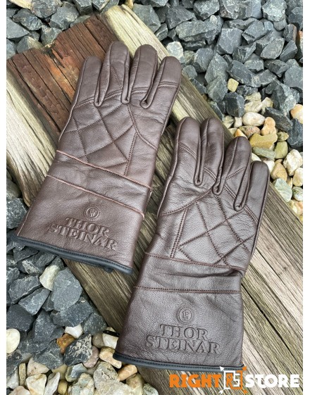 Thor Steinar pánské kožené rukavice Lear