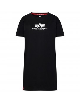 Alpha Industries dámské šaty Basic T Long black/white