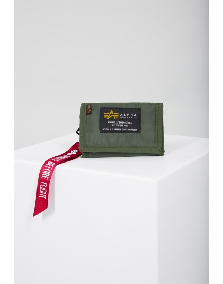 Alpha Industries látková peněženka Crew green