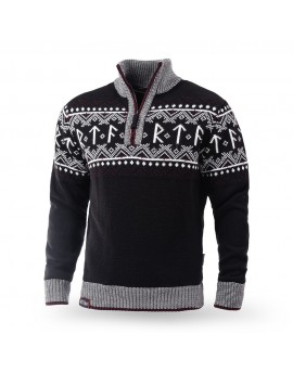 Thor Steinar zateplený svetr Runa black/red