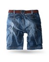 Thor Steinar Cargojeansshorts Stahlheim Mittelblau
