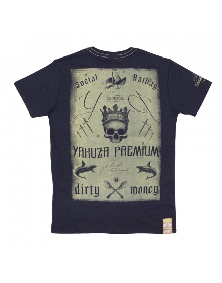 Yakuza Premium pánské triko YPS 3307 darkblue