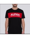 Alpha Industries pánské triko Inlay T black/red