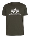 Alpha Industries Pánské tričko Basic dark olive