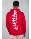 Alpha Industries pánská mikina Back Print Zip Hoody mars red