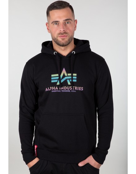 Alpha Industries pánská mikina Basic Hoody Rainbow Ref. Print