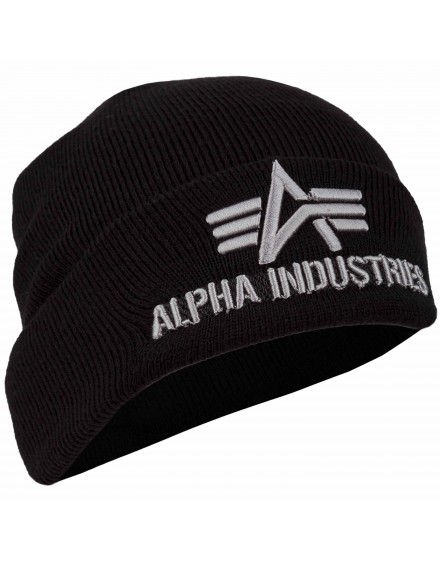 Alpha Industries dámský kulich 3D Beanie Wmn black/silver