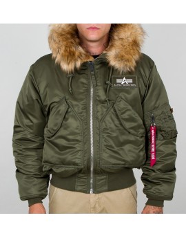 Alpha Industries zimní bunda 45P Hooded Custom Green