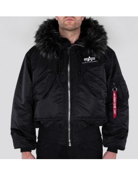 Alpha Industries zimní bunda 45P Hooded Black/Black