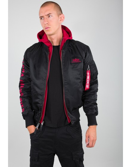 Pánský bomber Alpha Industries MA-1 D-Tec SE Black/Red