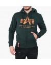 Alpha Industries Basic Zip Hoody Dark petrol/Orange