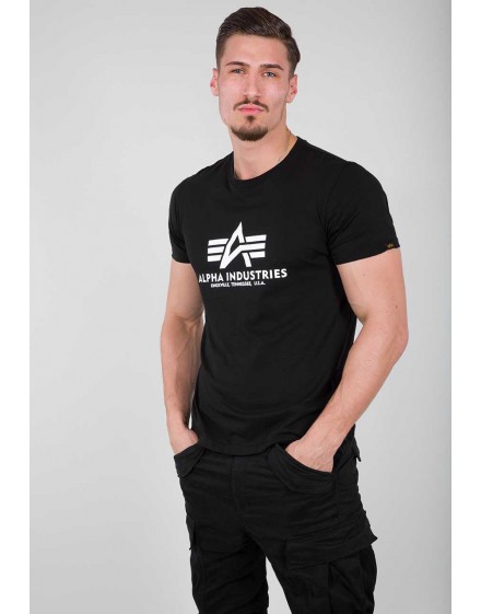 Alpha Industries Pánské tričko Basic black/white