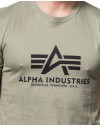 Alpha Industries Pánské tričko Basic olive/black