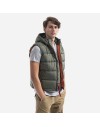 Alpha Industries Hooded Puffer Vest FD greyblack