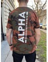 Alpha Industries pánské triko Backprint T burned camo
