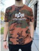 Alpha Industries pánské triko Basic T burned camo