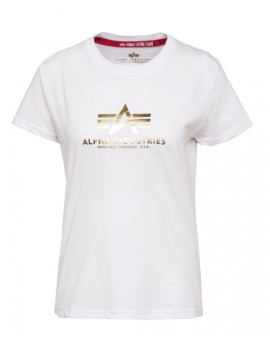Alpha Industries New Basic T Foil Print White/Gold