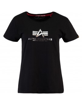 Alpha Industries New Basic T Foil Print Black/Metalsilver