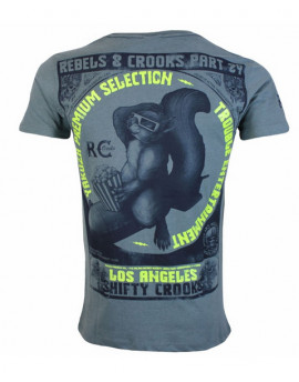 Pánské triko Yakuza Premium YPS 3615 grey blue