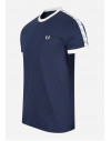 Fred Perry Taped ringer triko carbon blue