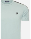 Fred Perry Taped ringer triko ash blue/navy