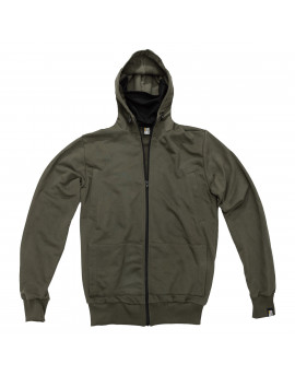 Mikina 3rd Half logo zip olive