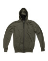 Mikina 3rd Half logo zip olive